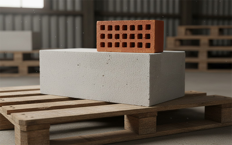 кирпич и газобетон