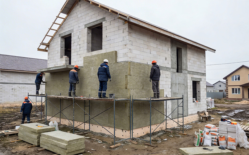 Пирог дома из газобетона