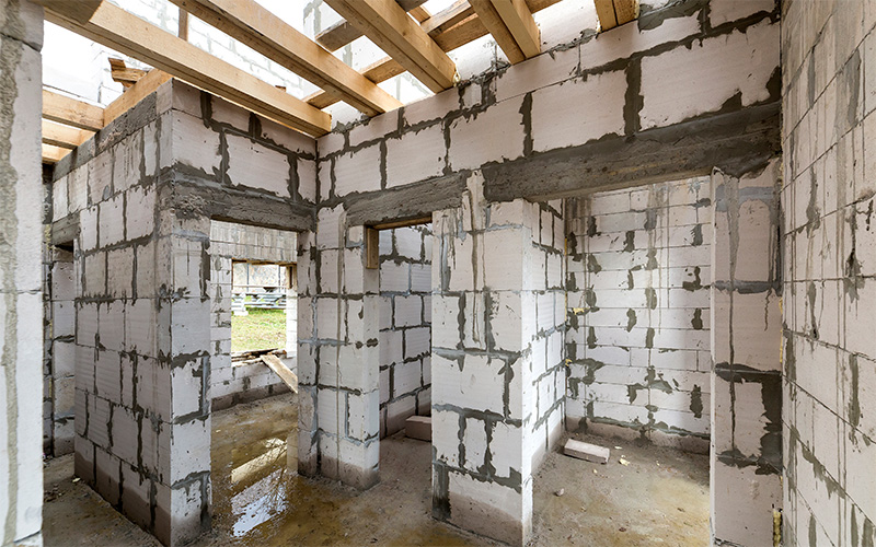 несущие стены из газобетона