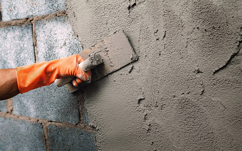 Плиточный клей вместо штукатурки