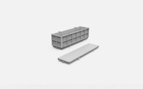 Mold sides (2,4×0,6×0,6 m for 24 gas-concrete blocks) (set)