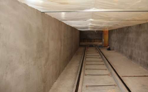 Transportation system (rail tracks, support racks, cross-bars) (long meter)