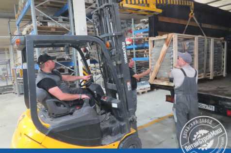 Отгружены узлы конвейерной линии в Северную часть России.