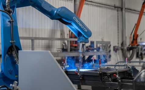 Роботизированная сварка поддонов для газобетонных форм