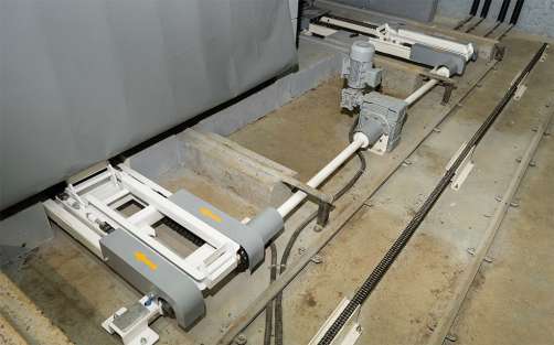 Electrical-mechanical double pusher