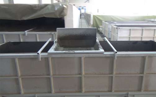 Sieve for pouring mixture into the mold